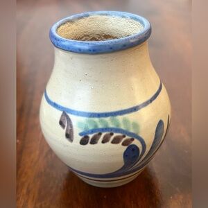 Vintage Nittsjö Sweden Hand-Painted Small Ceramic Vase - Marked 298